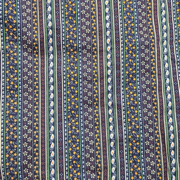 Vintage 70s Patchwork Reversible Floral Wrap Skirt S - Picture 7 of 9